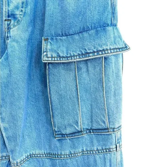 GRLFRND Blue Straight Leg Jeans - Picture 9 of 12